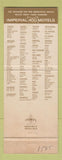 Matchbook Cover - Imperial 400 Motel Granite City IL #2