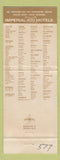 Matchbook Cover - Imperial 400 Motel Salt Lake City UT #2