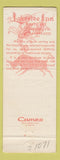 Matchbook Cover - Lakeside Inn Limerick PA WEAR