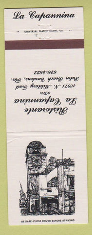 Matchbook Cover - Ristorante La Capannina Palm Beach Gardens FL