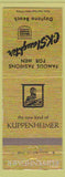 Matchbook Cover - Kuppenheimer Men's Clothes CK Slaughter Daytona Beach FL