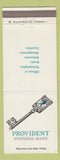 Matchbook Cover - Provident National Bank Philadelphia PA Bucks County