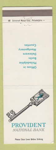 Matchbook Cover - Provident National Bank Philadelphia PA Bucks County