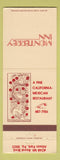 Matchbook Cover - Monterrey Inn Allison Park PA Mexican
