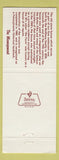Matchbook Cover - Monterrey Inn Allison Park PA Mexican