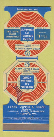 Matchbook Cover - Cerro Copper and Brass St Louis MO Jewelite