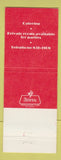 Matchbook Cover - La Savoie Restaurant French Metairie LA