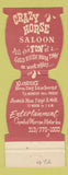 Matchbook Cover - Crazy Horse Saloon Warren MI