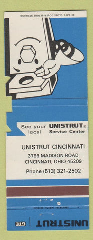 Matchbook Cover - Unistrut Cincinnati OH