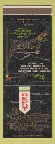 Matchbook Cover - Look's Depot Restaurant Houston TX