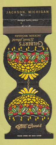 Matchbook Cover - Gilbert's Steak House Jackson MI