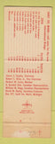 Matchbook Cover - Sault Ste Marie MI ON