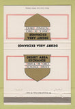 Matchbook Cover - Desert Area Exchange Army Air Force Service #2 40 Strike