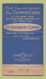 Matchbook Cover - Pan Am Airlines WEAR 36 Strike