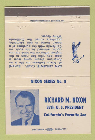 Matchbook Cover - Richard Nixon President RMS Golf 40 Strike