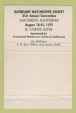 Matchbook Cover - Richard Nixon President RMS Golf 40 Strike