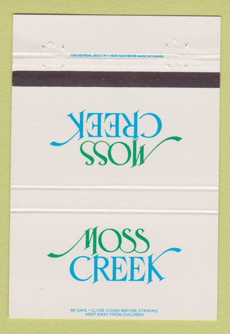 Matchbook Cover - Moss Creek Plantation Hilton Head Island SC 40 Strike