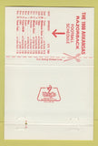 Matchbook Cover Arkansas Razorbacks 1st National Bank Bartlesville OK 40 Strike