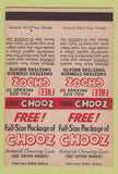 Matchbook Cover - Chooz Antacid Chewing Gum DOUBLE PRINT 40 Strike