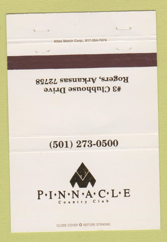 Matchbook Cover - Pinnacle Country Club Rogers AR 40 Strike