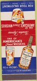 Matchbook Cover - Bourbon Supreme Whiskey Sausalito CA 30 Strike