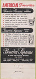 Matchbook Cover - Bourbon Supreme Whiskey Sausalito CA 30 Strike