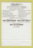 Matchbook Cover - Rachel's Strip Club girlie Orlando Palm Beach FL 40 Strike