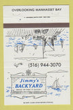 Matchbook Cover - Jimmy's Backyard Port Washington NY 40 Strike