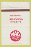 Matchbook Cover - Mac Tools David Smith Austell GA 40 Strike