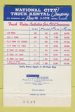 Matchbook Cover - National City Truck Rentals Mobile AL 40 Strike