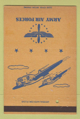 Matchbook Cover - Army Air Forces 40 Strike