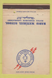 Matchbook Cover - Radio Material School Navy Washington DC Bellevue 40 Strike