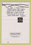 Matchbook Cover - Cessna Airplanes Clinton Aviation Denver Colorado 40 Strike