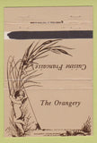 Matchbook Cover - The Orangery French Restaurant Knoxville TN #1 TAN 40 Strike
