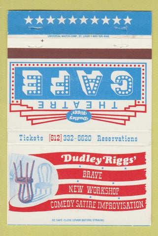 Matchbook Cover - Theatre Caf Dudley Riggs Comedy Minneapolis MN #1 40 Strike