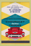 Matchbook Cover - Chevrolet Trucks Herdman Point Pleasant NJ 40 Strike