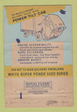 Matchbook Cover - White Trucks South Bend IN 40 Strike