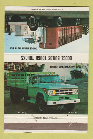 Matchbook Cover - Dodge Trucks Oakman Clarksdale MS 40 Strike