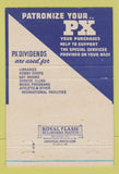 Matchbook Cover - Harlingen Air Force Base Exchange TX WEAR 40 Strike