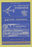 Matchbook Cover - Barksdale Air Force Base LA PX 40 Strike