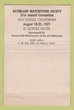 Matchbook Cover - Richard Nixon President RMS #2 football 40 Strike