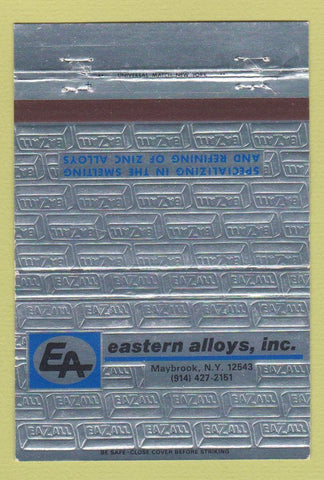 Matchbook Cover - Eastern Alloys Maybrook NY 40 Strike