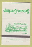 Matchbook Cover - Avon Old Farms Inn CT Christmas 40 Strike