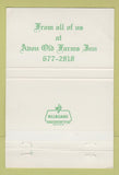 Matchbook Cover - Avon Old Farms Inn CT Christmas 40 Strike