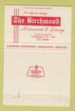 Matchbook Cover - The Birchwood Restaurant Riverhead NY 40 Strike