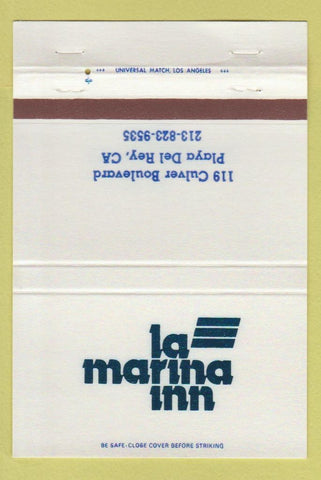 Matchbook Cover - La Marina Inn Playa Del Rey CA 40 Strike