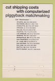Matchbook Cover - Matchmaker Transportation trucking 40 Strike