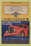 Matchbook Cover - International Harvester Trucks Chattanooga TN 40 Strike