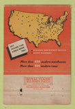 Matchbook Cover - Allied Van Lines Trucking Johnson Bloomington IL 40 Strike