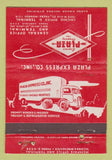 Matchbook Cover - Plaza Express Trucking St Louis MO WEAR 40 Strike